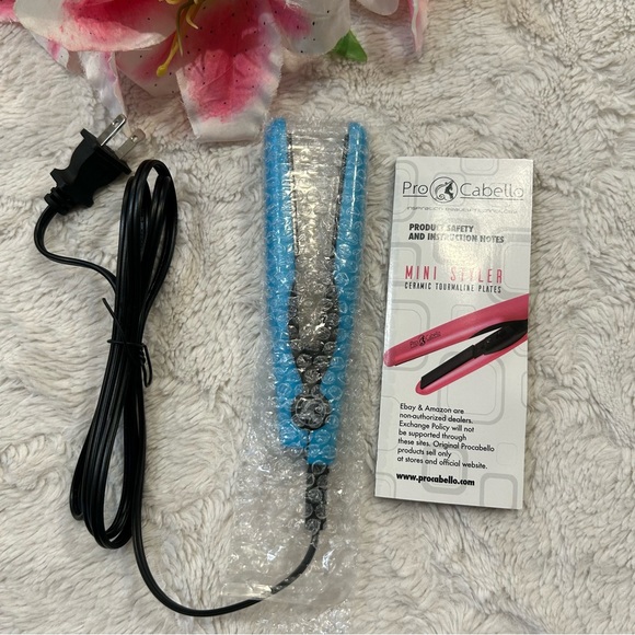 Other - Pro Cabello Blue Mini Ceramic Tourmaline Flat Iron